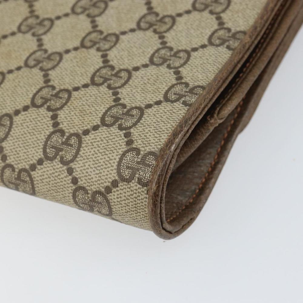 GUCCI GG Supreme Clutch Bag Beige Gold 89 02 050 Auth bs29617 - Picture 15 of 16